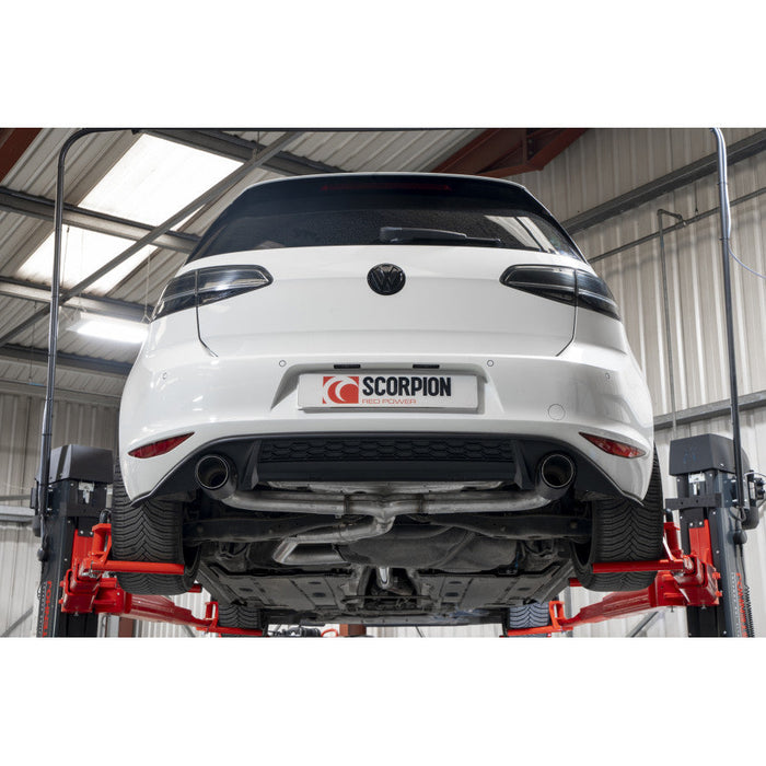 Scorpion Exhausts - DPF Back Exhaust MK7 Golf GTD Twin Exit (Requires GTI Diffuser) - Car Enhancements UK