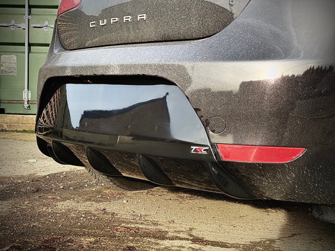 Triple R Composites - Seat Leon MK2 FR Facelift - Finned Diffuser