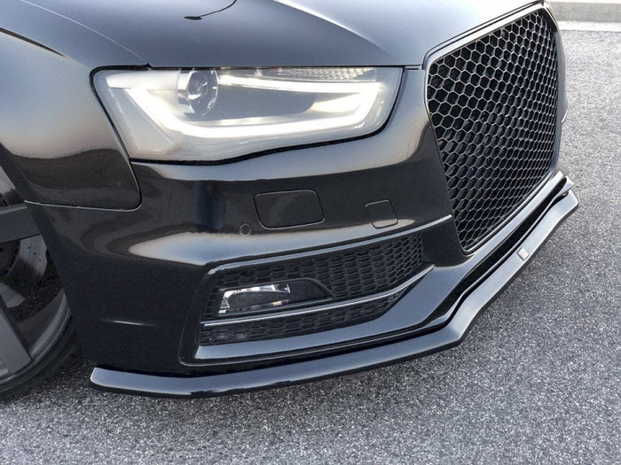 Maxton Design - FRONT SPLITTER V.1 AUDI S4 / A4 S-LINE B8 FL