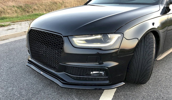 Maxton Design - FRONT SPLITTER V.1 AUDI S4 / A4 S-LINE B8 FL