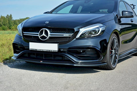 Maxton Design - FRONT SPLITTER V.1 MERCEDES A W176 AMG FACELIFT