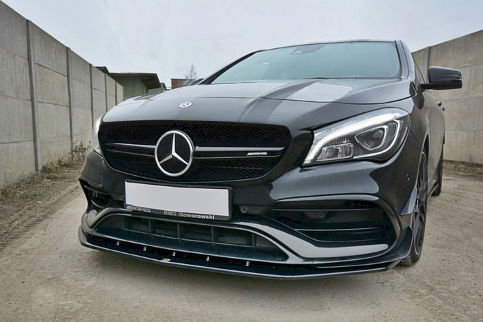 Maxton Design - FRONT SPLITTER V.1 MERCEDES CLA 45 AMG C117 (FACELIFT) (2017-UP)