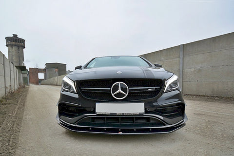 Maxton Design - FRONT SPLITTER V.1 MERCEDES CLA 45 AMG C117 (FACELIFT) (2017-UP)