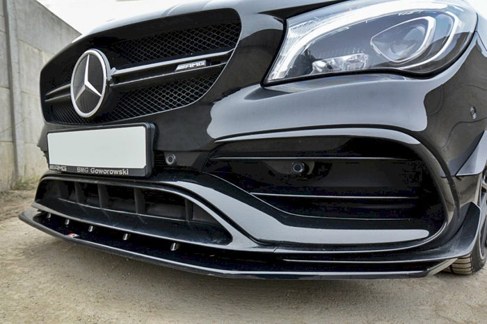 Maxton Design - FRONT SPLITTER V.1 MERCEDES CLA 45 AMG C117 (FACELIFT) (2017-UP)