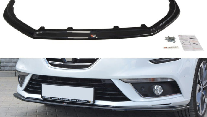 Maxton Design - FRONT SPLITTER RENAULT MEGANE MK4 HATCHBACK (2016-UP)
