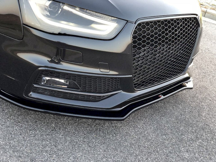 Maxton Design - FRONT SPLITTER V.2 AUDI S4 / A4 S-LINE B8 FL