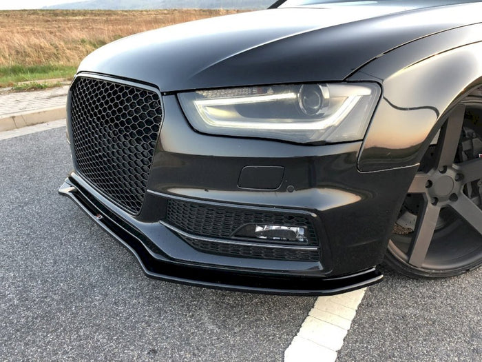 Maxton Design - FRONT SPLITTER V.2 AUDI S4 / A4 S-LINE B8 FL