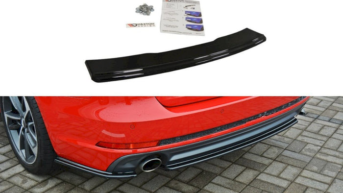 Maxton Design - CENTRAL REAR SPLITTER AUDI A4 B9 S-LINE AVANT (2015 - UP)