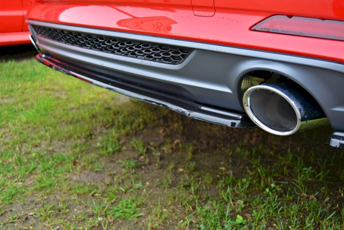 Maxton Design - CENTRAL REAR SPLITTER AUDI A5 F5 S-LINE COUPE (WITHOUT A VERTICAL BAR) (2016 - UP)