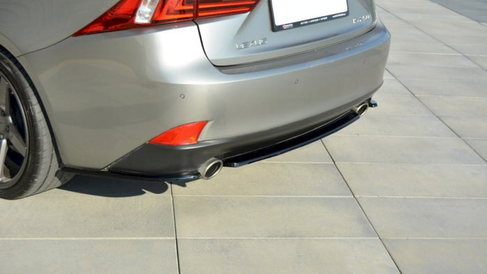 Maxton Design - CENTRAL REAR SPLITTER LEXUS IS 200T MK3 (WITHOUT VERTICAL BARS) (2013- 2016)