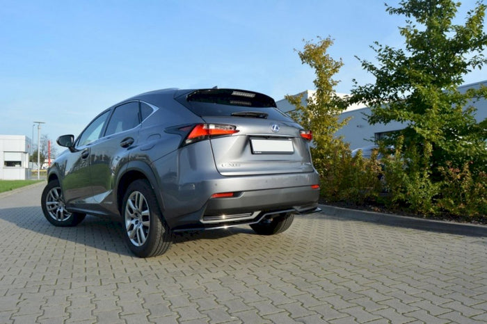 Maxton Design - CENTRAL REAR SPLITTER LEXUS NX MK1 H (WITH VERTICAL BARS) (2014- 2017)