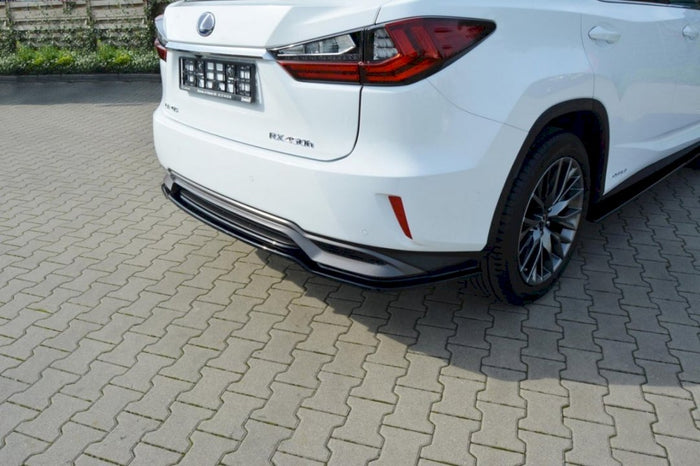 Maxton Design - CENTRAL REAR SPLITTER LEXUS RX MK4 H (WITHOUT VERTICAL BARS)