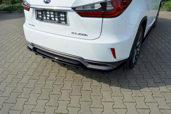 Maxton Design - CENTRAL REAR SPLITTER LEXUS RX MK4 H (WITH VERTICAL BARS)