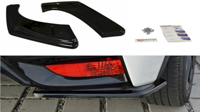 Maxton Design - REAR SIDE SPLITTERS HONDA CIVIC MK9 FACELIFT 2014-2017