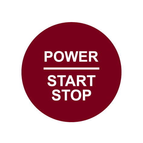 28mm "Power Start Stop" Ignition Button Gel Badge