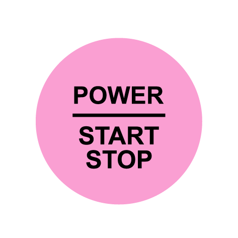 28mm "Power Start Stop" Ignition Button Gel Badge