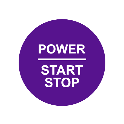 28mm "Power Start Stop" Ignition Button Gel Badge
