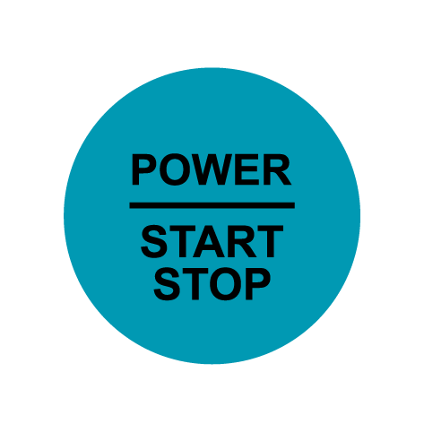28mm "Power Start Stop" Ignition Button Gel Badge