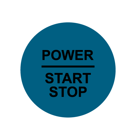 28mm "Power Start Stop" Ignition Button Gel Badge