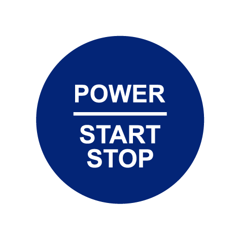 28mm "Power Start Stop" Ignition Button Gel Badge