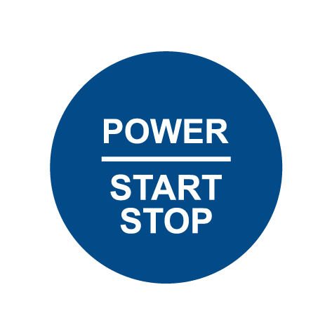 28mm "Power Start Stop" Ignition Button Gel Badge