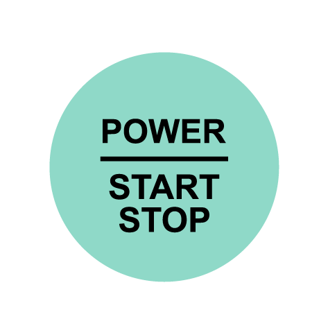 28mm "Power Start Stop" Ignition Button Gel Badge