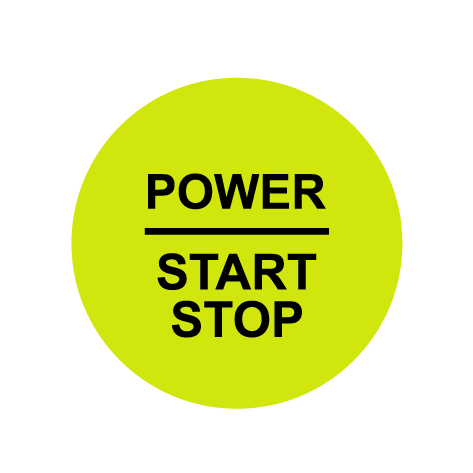 28mm "Power Start Stop" Ignition Button Gel Badge