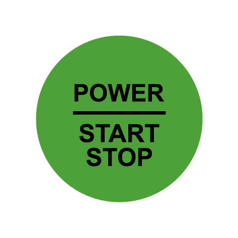 28mm "Power Start Stop" Ignition Button Gel Badge