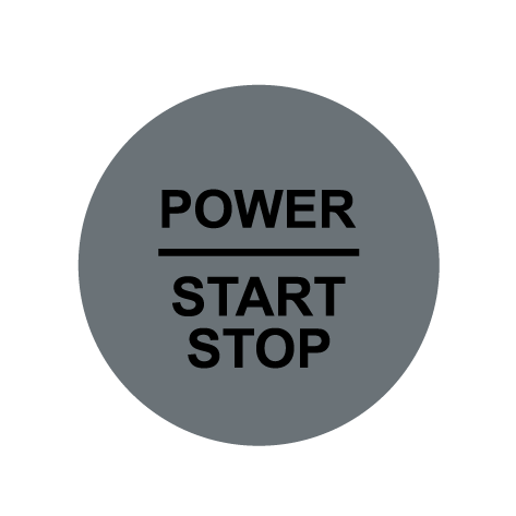 28mm "Power Start Stop" Ignition Button Gel Badge