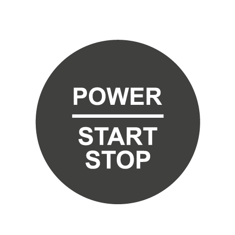 28mm "Power Start Stop" Ignition Button Gel Badge