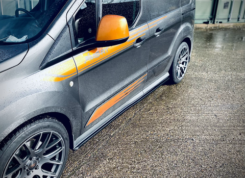 Ford Transit Connect MK2 Pre Facelift Short Wheelbase Side Skirt Splitters - TRC Performance Styling