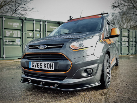 Ford Transit Connect MK2 Pre Facelift Long Wheelbase Front Splitter - TRC Performance Styling