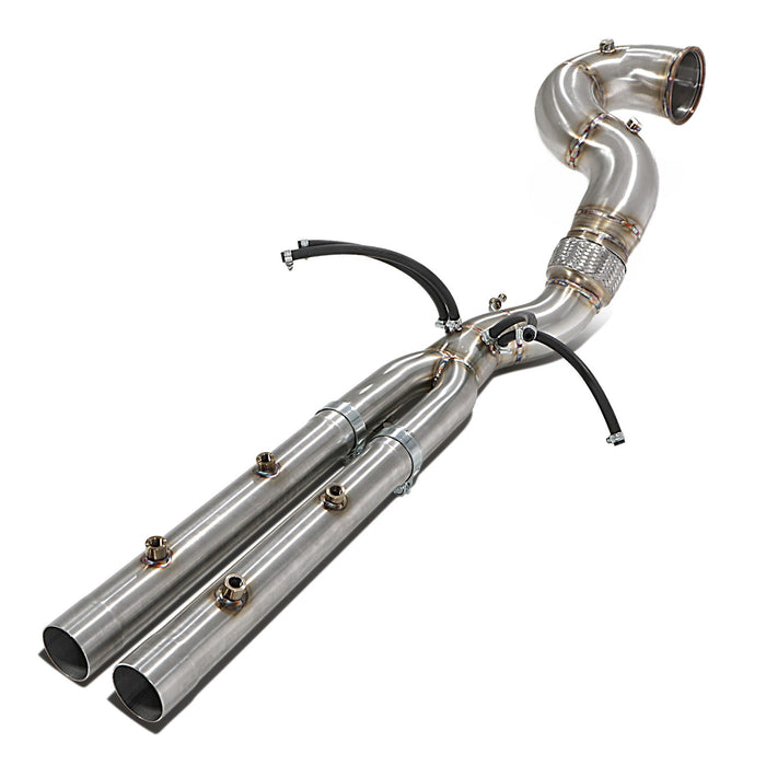 Audi RS3 8V Quattro 2.5 TFSI 17-20 - 4" Exhaust Decat &amp; GPF Delete Downpipe - Direnza