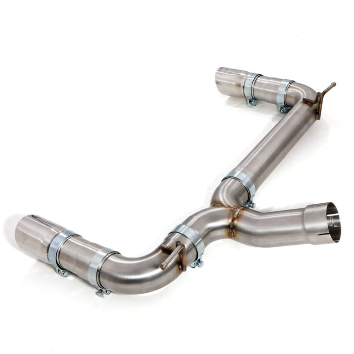 BMW 2 Series F22 F23 M235i 3.0 N55 14-16 - 3" Brushed Exhaust Backbox Delete - Slash Cut Tips - Direnza