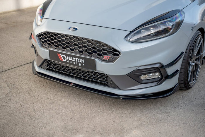 Maxton Design - FRONT SPLITTER V.4 FORD FIESTA MK8/8.5 ST / ST-LINE (2017-2024)