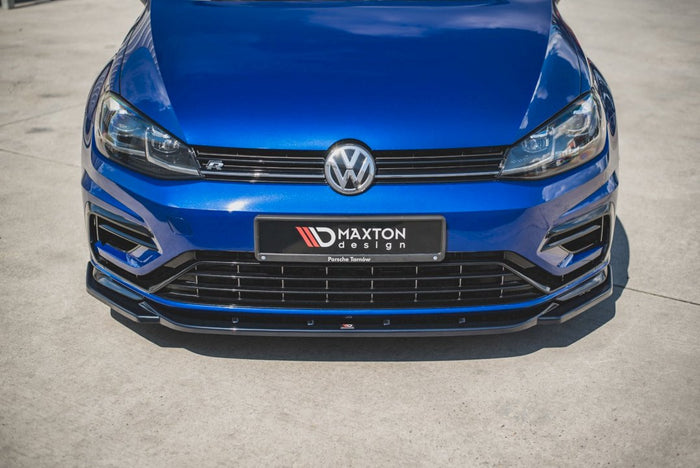 Golf 7 R Line Custom Maxton Design - FRONT SPLITTER V.9 VW GOLF 7 R / R-LINE FACELIFT – VUDU ...