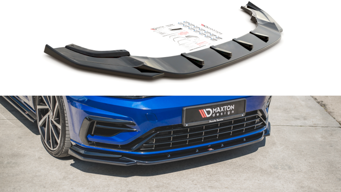 Maxton Design - FRONT SPLITTER V.9 VW GOLF 7 R / R-LINE FACELIFT