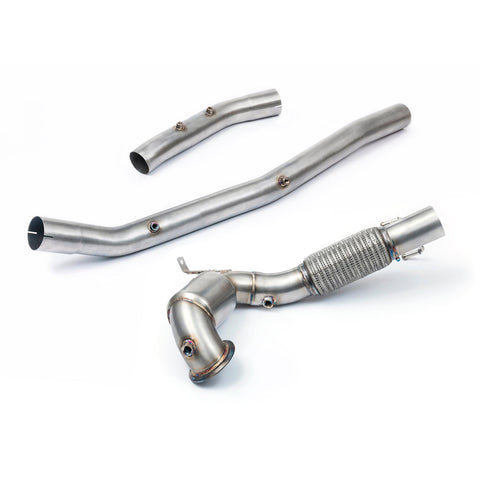 VW Golf GTI (Mk8) 2.0 TSI (20>) Front Downpipe Sports Cat / De-Cat Performance Exhaust – Cobra Sport