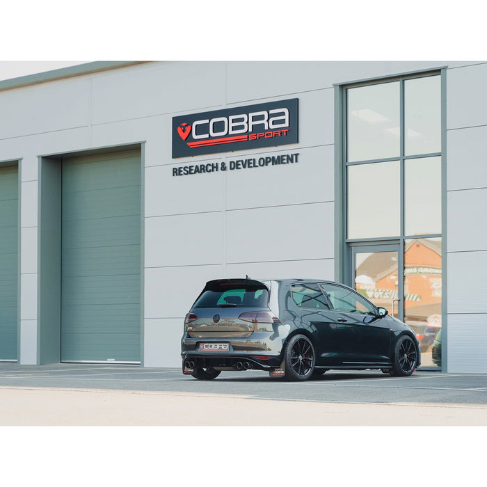 Cobra Exhausts - VW Golf GTI (Mk7) 2.0 TSI (5G) (12-17) Quad Exit Turbo Back Golf R Style Performance Exhaust | Car Enhancements UK
