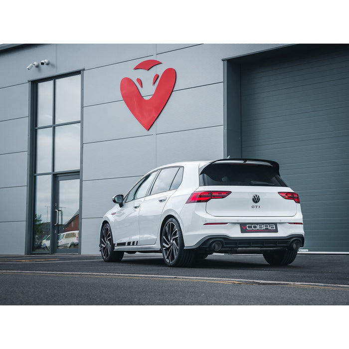 Cobra Exhausts - VW Golf GTI (Mk8) 2.0 TSI (20>) Box Delete Race GPF Back Performance Exhaust | Car Enhancements UK