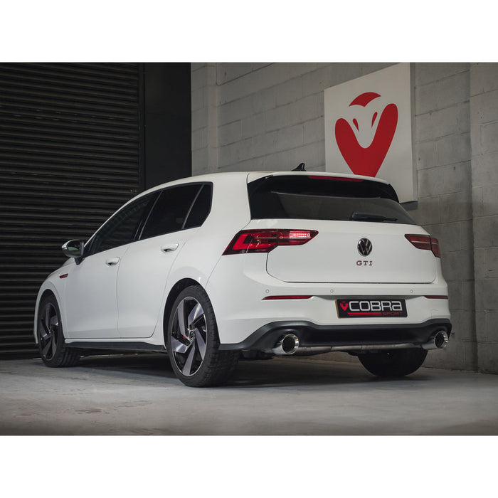 Cobra Exhausts - VW Golf GTI (Mk8) 2.0 TSI (20>) Box Delete Race GPF Back Performance Exhaust | Car Enhancements UK