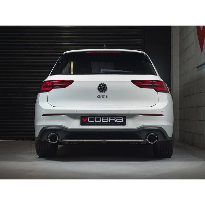 Cobra Exhausts - VW Golf GTI (Mk8) 2.0 TSI (20>) Box Delete Race GPF Back Performance Exhaust | Car Enhancements UK