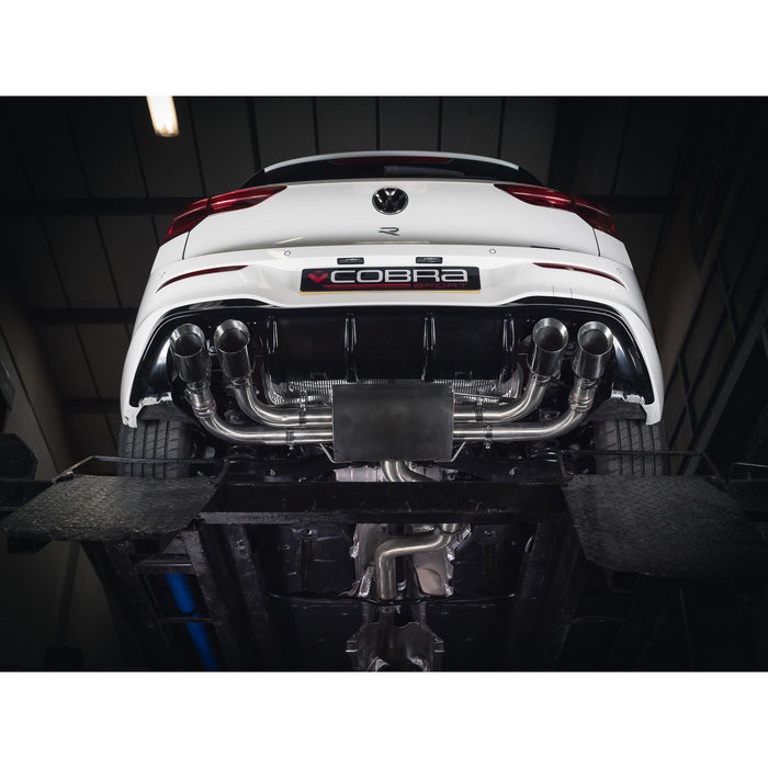 Cobra Exhausts - VW Golf R (Mk8) 2.0 TSI (21>) Race GPF Back Performance Exhaust | Car Enhancements UK