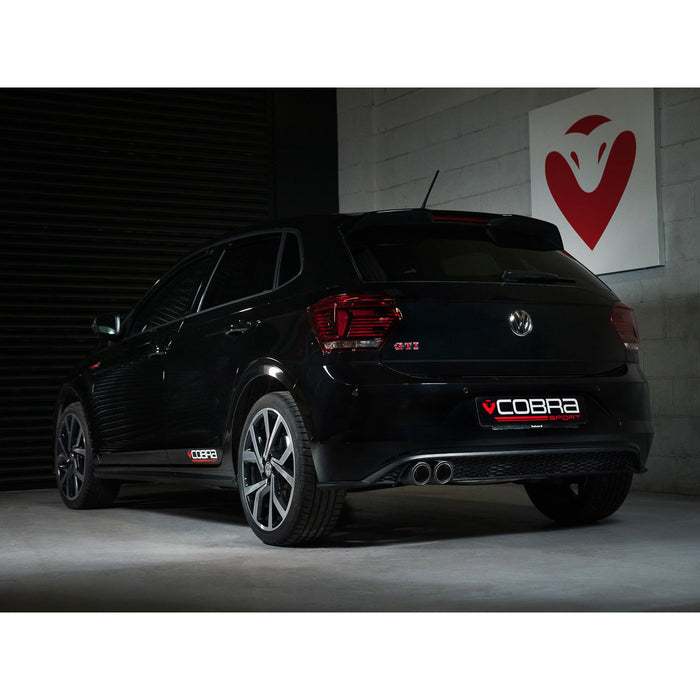 VW Polo GTI (AW) Mk6 2.0 TSI (17-18 Pre-GPF Models) Venom Rear Box Delete Race Cat Back Performance Exhaust – Cobra Sport