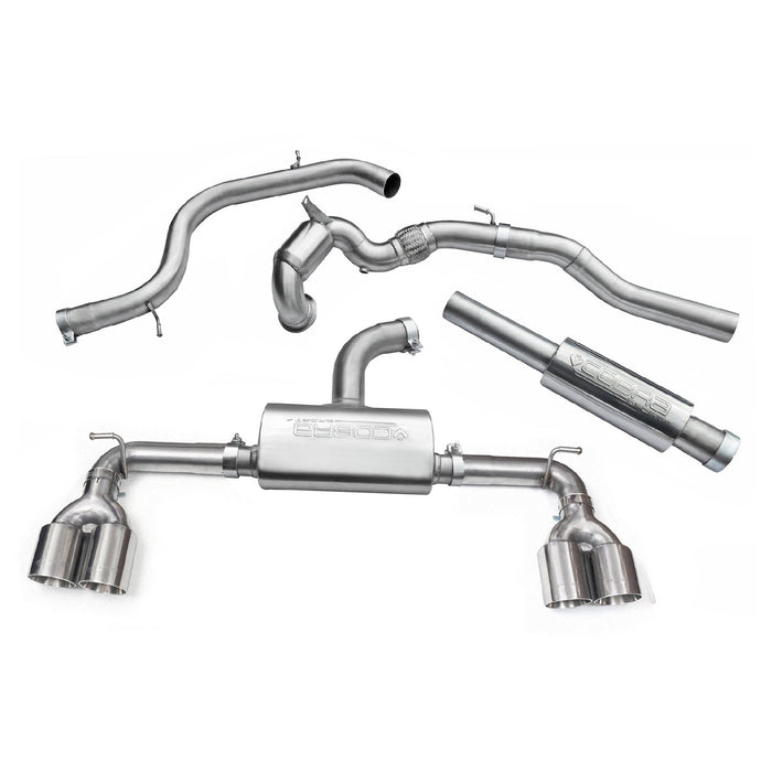 Cobra Exhausts - VW Golf GTI (Mk7) 2.0 TSI (5G) (12-17) Quad Exit Turbo Back Golf R Style Performance Exhaust | Car Enhancements UK