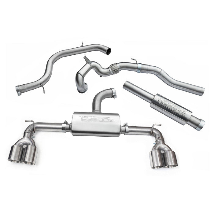 Cobra Exhausts - VW Golf GTI (Mk7) 2.0 TSI (5G) (12-17) Quad Exit Turbo Back Golf R Style Performance Exhaust | Car Enhancements UK