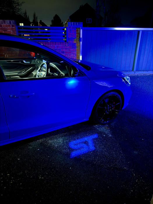 “ST” Emblem Replacement Puddle Unit - MK4 / MK4.5 Focus ST (Multiple Colours)