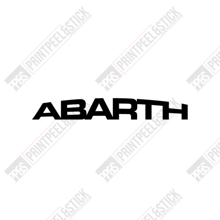 Abarth Logo Sunstrip Text