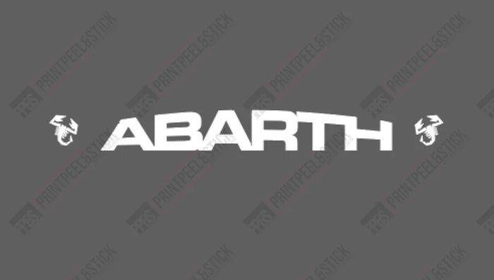 ABARTH sunstrip text and logos