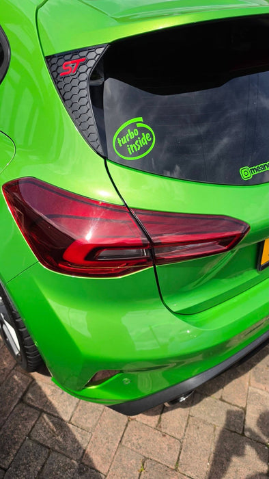 Ford Focus MK4 & MK4.5 (All Models) Rear Window Side Cover (Hex Design) - Hatchback Only